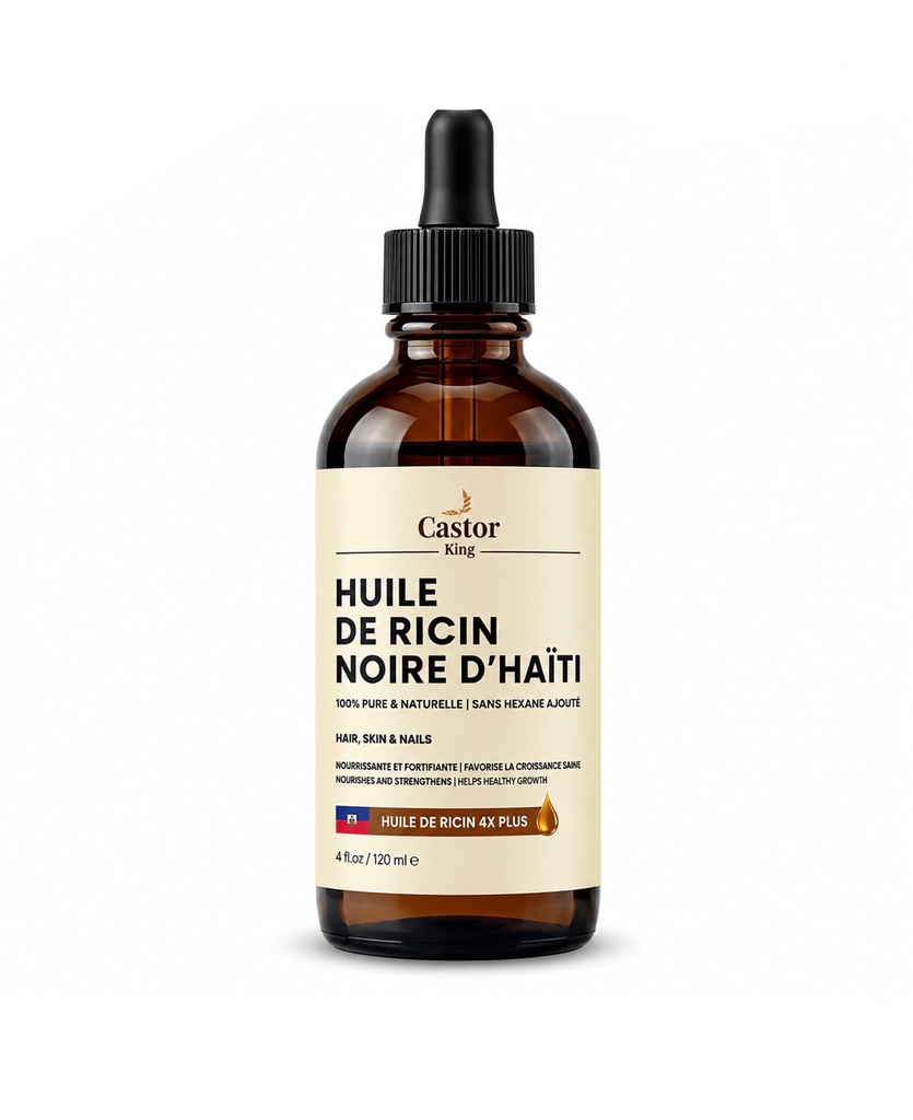 Castor soley-Huile de ricin noire d'Haiti 4oz